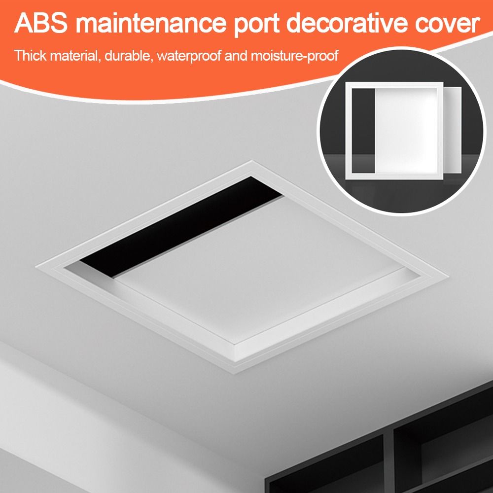 Furniture Hardware Fitting - Plaque d'accès blanche en plastique, amovible,