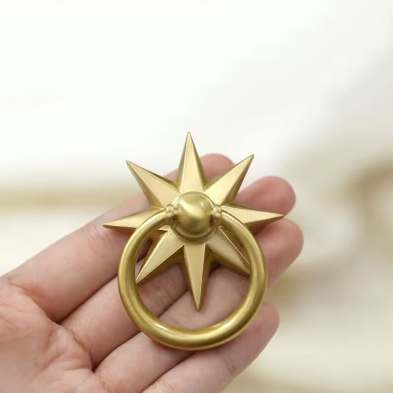 Furniture Hardware Drop Pulls - Anneaux de goutte en laiton massif,