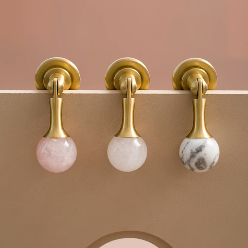 Boule de cristal blanche + poi - Furniture Hardware Drop Pulls avis et prix